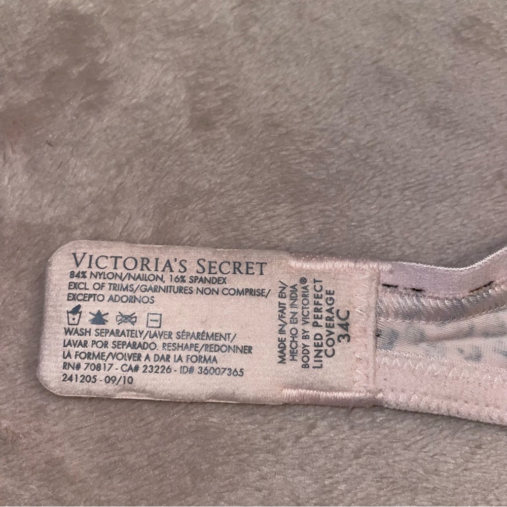Victorias secret animal print lined perfect coverage bra size 34C - Picture 9 of 11